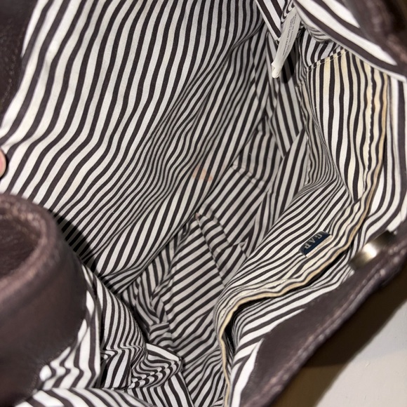 GAP Dark Brown Leather Shoulder Hobo Bag - Picture 4 of 6